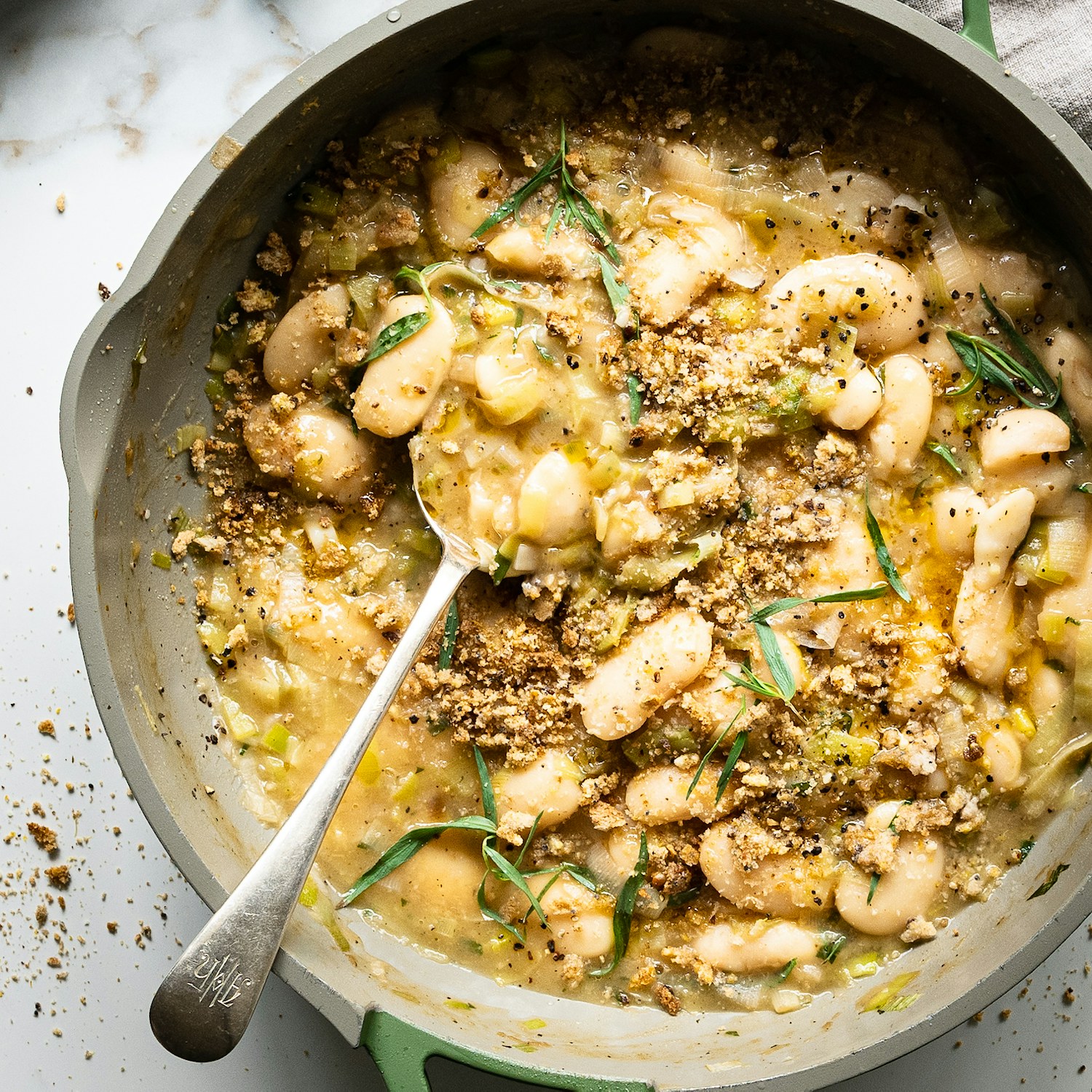 Creamy Butter Beans with Leeks & Tarragon