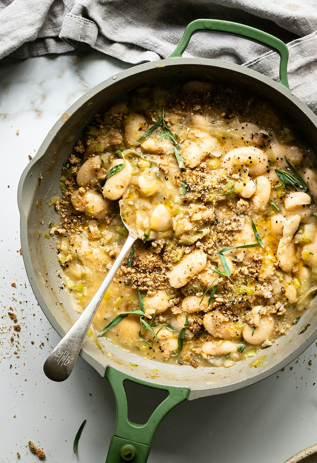 Creamy Butter Beans with Leeks & Tarragon