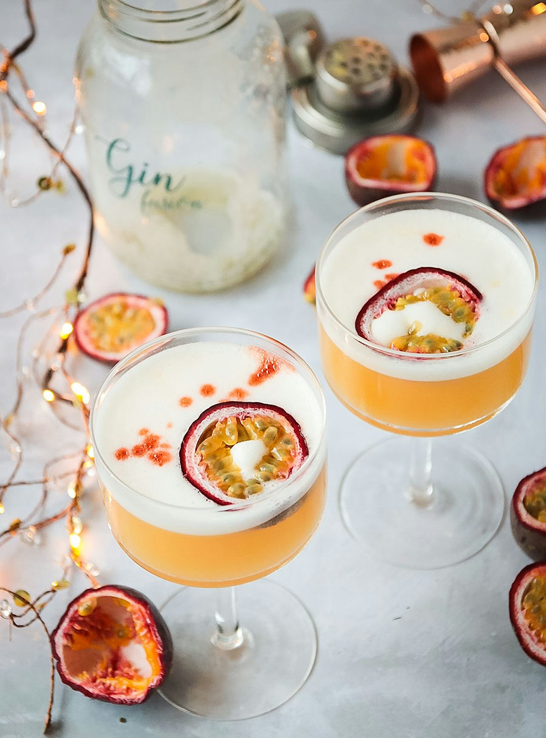 Passion Fruit Gin Sour