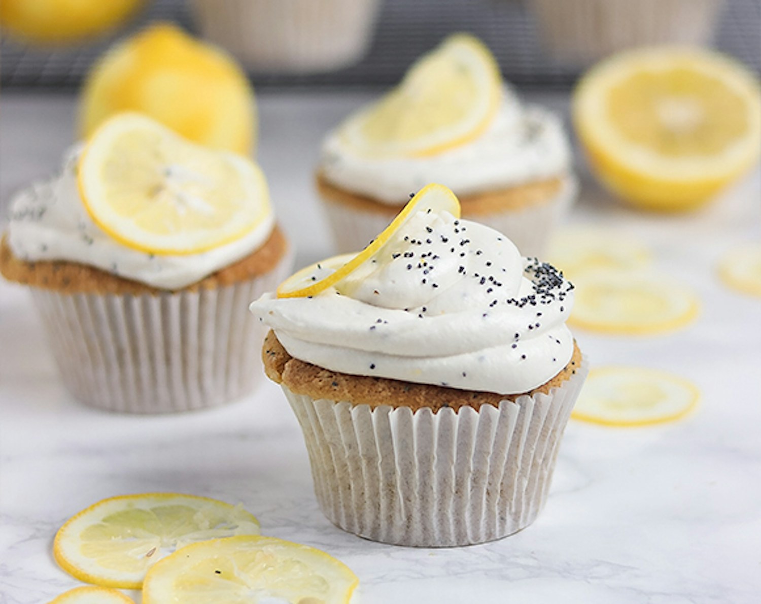 Lemon and Poppyseed Cupcakes